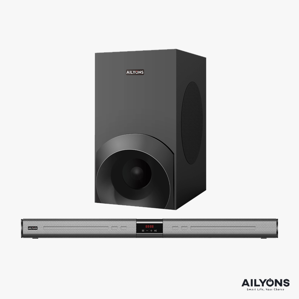Ailyons SB-501 2.1CH Soundbar & Subwoofer System – 15000W PMPO Bluetooth Speaker