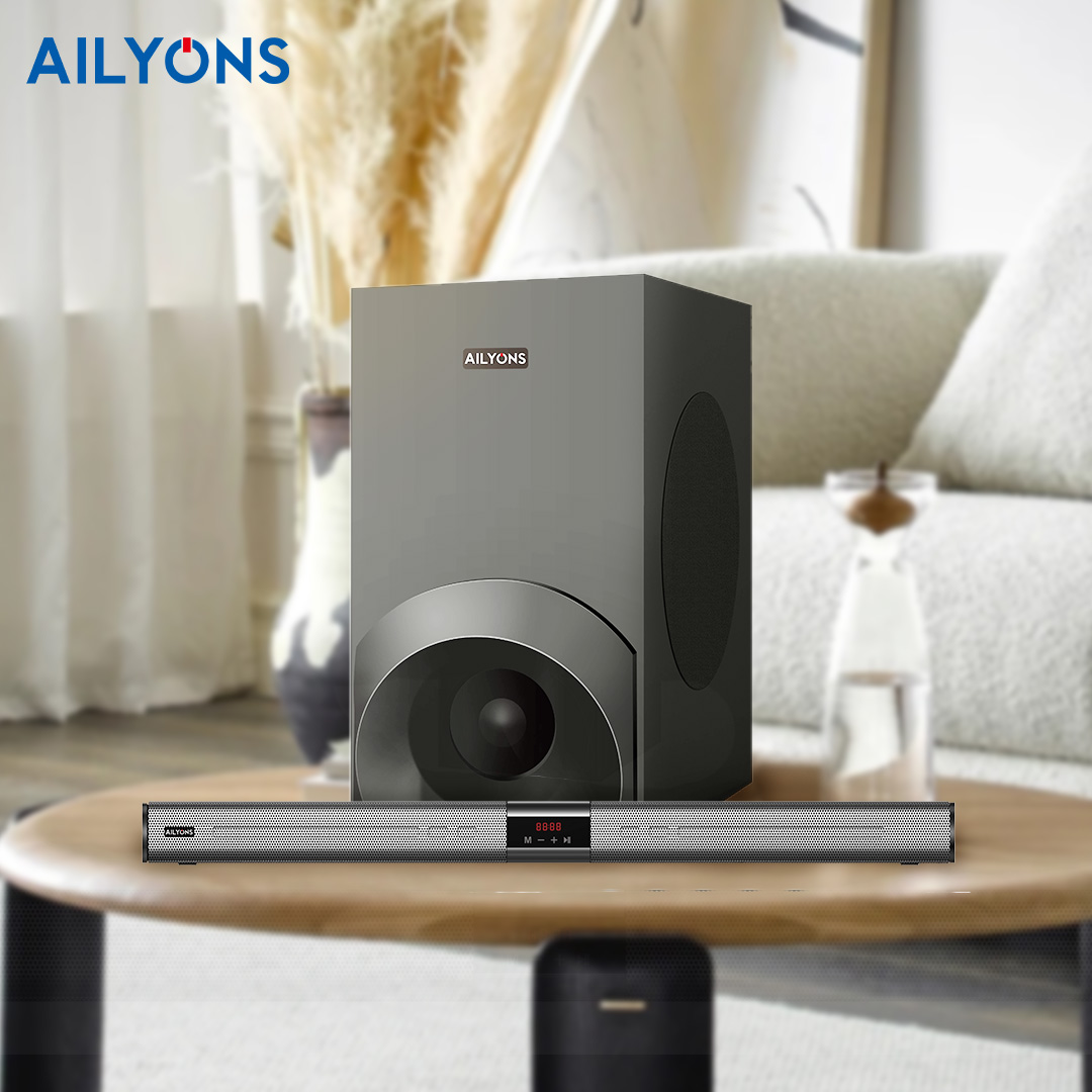Ailyons SB-501 2.1CH Soundbar & Subwoofer System – 15000W PMPO Bluetooth Speaker
