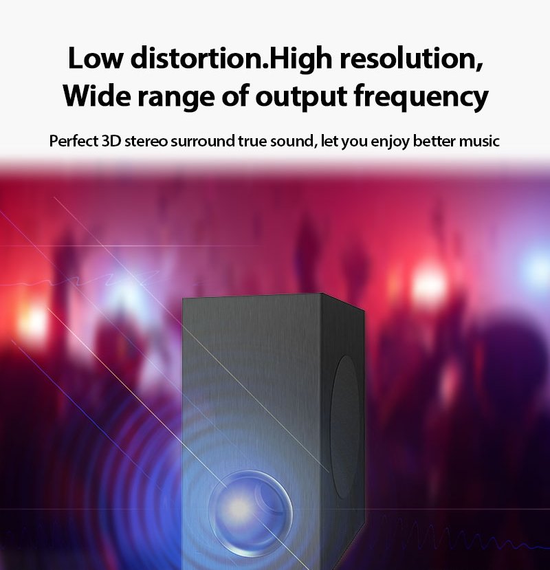 Ailyons SB-601 2.1CH Soundbar & Subwoofer System – 15000W PMPO Bluetooth Speaker