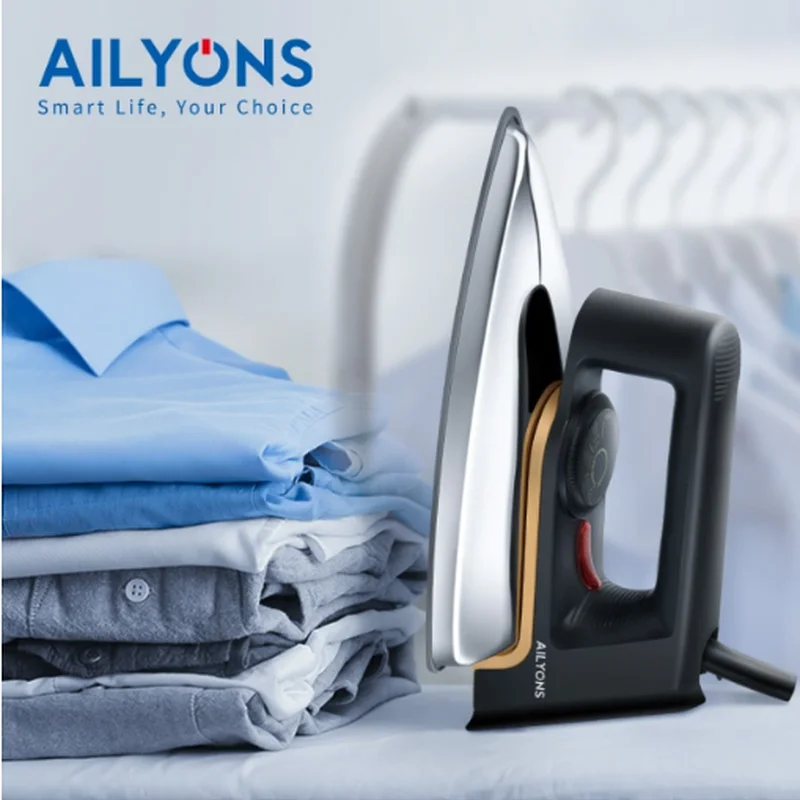 Ailyons HD199A 1000W Dry Iron Box – Non-Stick Stainless Steel Soleplate