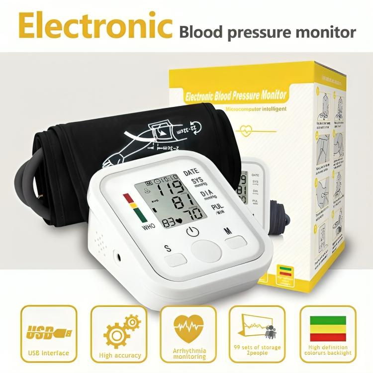 Automatic Upper Arm Blood Pressure Monitor – Voice & WHO Indicator