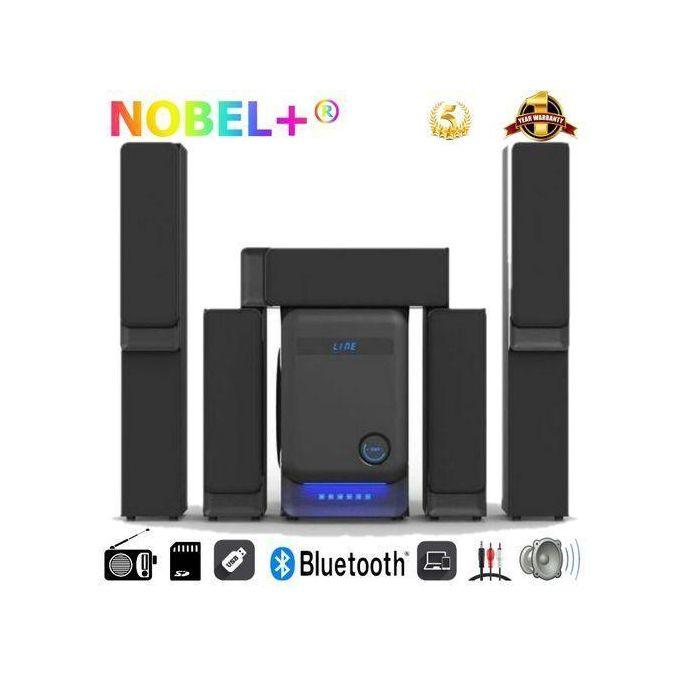 Nobel+ 5.1 Channel Home Theatre Speaker System – 22,000W Bluetooth Surround Sound