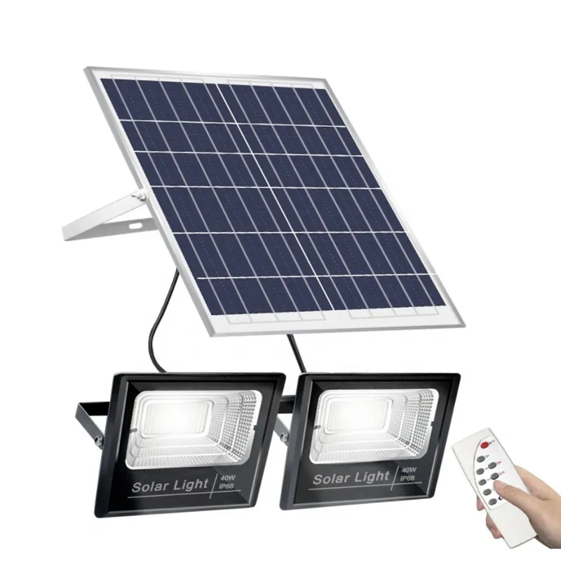JSOT 2-in-1 Solar Flood Light – 100W/200W/300W Dual-Head Solar Security Light Kenya