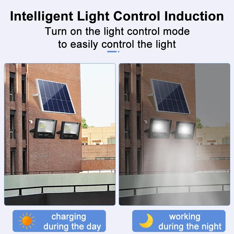 JSOT 2-in-1 Solar Flood Light – 100W/200W/300W Dual-Head Solar Security Light Kenya