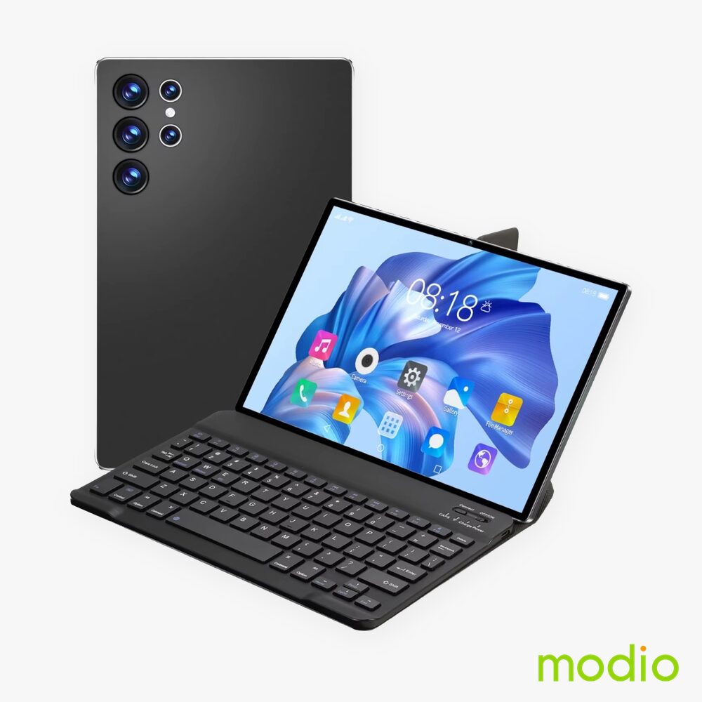 Modio M92 Tablet – 11-Inch Android 13, 16GB RAM, Dual SIM, with Keyboard & Case