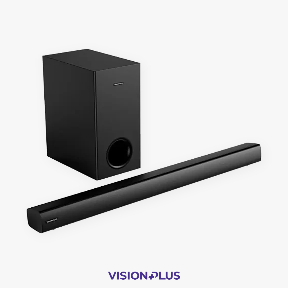 Vision Plus Deep Bass 2.1CH Soundbar – 360W, HDMI ARC, Subwoofer Included